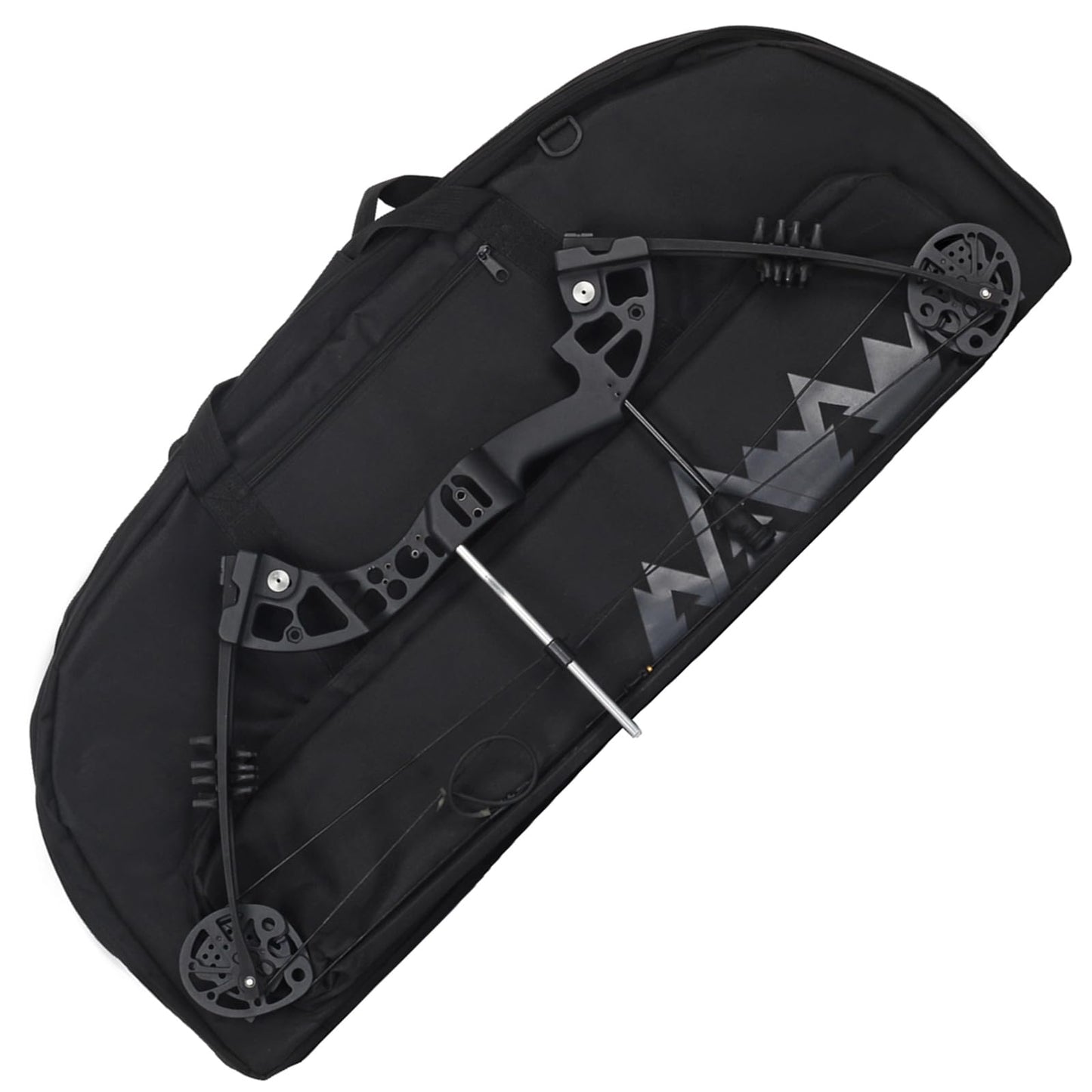 FENJANER Archery Compound Bow Case Soft Bow Bag with Arrow Quiver Light-Weight Bow Carry Bag with Adjustable Shoulder Strap & Backpack Straps for Adults Hunting and Target Practice (37", Black)