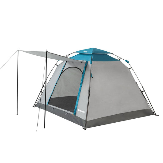 IDOOGEN Instant Tents for Camping, 2-3 Person Pop Up Camping Tent, 60s Easy Setup Waterproof Dome Tent for Camping Beach Outdoor Travel (Classic High-End Teal Blue)