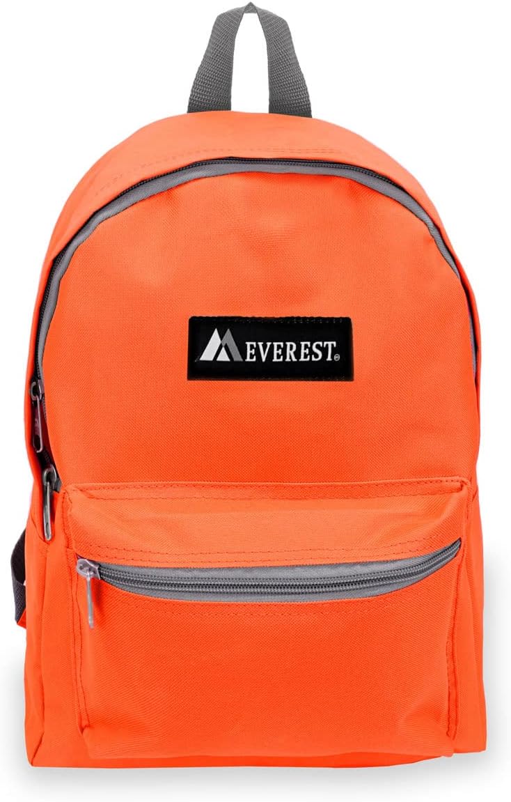 Everest Basic Backpack, Tangerine, One Size