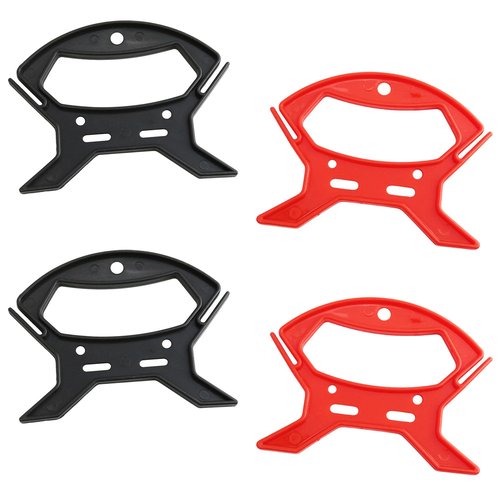 Haidong Rope Winder Nylon Rope Winder Two Colors Rope Spooler Organizer For Organizing Light Strings Charging Cables Fishing Cables (Black and Red 2 Each) 4PCS