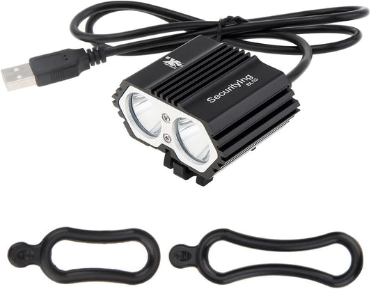 USB Powered Bicycle Light, LED Headlamp Waterproof 700 Lumens 4 Modes Cycling Front Lamp Bike Headlight for Mountain Road, Kids and City Bicycle - No Internal Battery