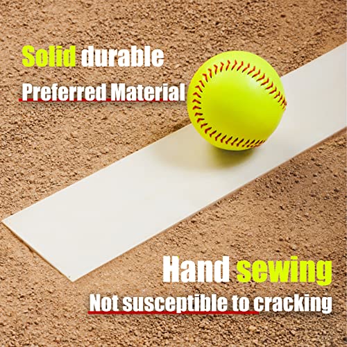Practice Softballs 12 Inch - Fastpitch Baseball Training Balls Set of 12