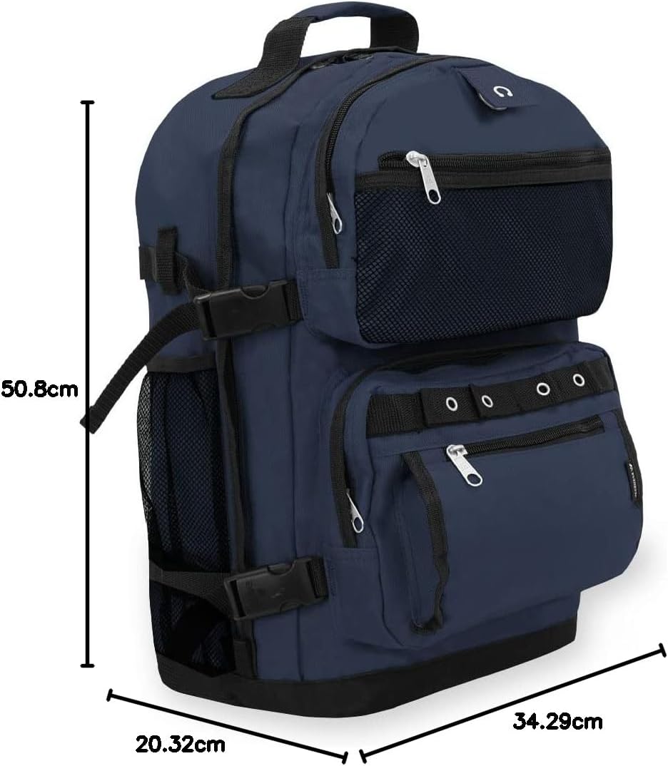 Everest Oversize Deluxe Backpack, Olive/Black, One Size