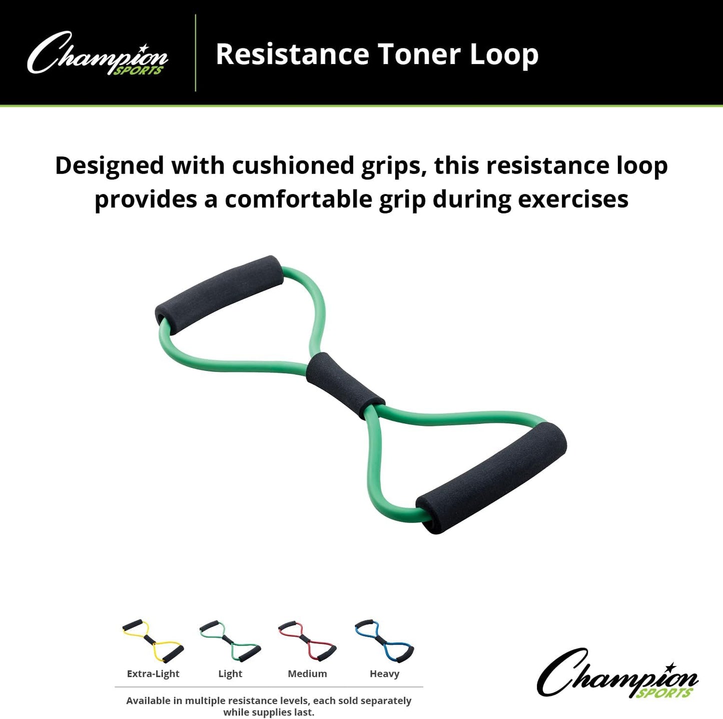 Champion Sports Medium Resistance Muscle Toner Loop - Scarlet