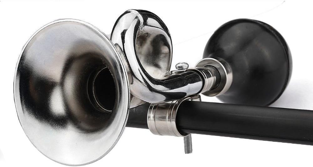 Coolrunner Classic Clown Bugle Horn Metal Bike Horn Bicycle Bell for Vehicles Golf Cart