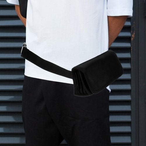 YARNOW Cashier Waist Bag - Oxford Cloth Fanny Packs for Women and Men, 9 x 2.4 x 3.1 Inch, Black