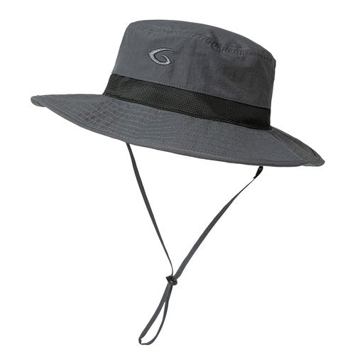 Mens Wide Brim Mesh Sun Hat XL XXL SPF UV Boonie Bucket Summer Golf Hiking Safari Fishing Extra Large Size 8 24" Dark Grey