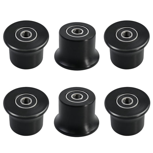 6 Rolling Seat Trolley Wheels,Sliding Seat Bracket Roller, Compatible with Bowflex Home Gym Blaze, Classic, Elite, Motivator2, Pr1000, Sport, Conquest, Ultimate2, Schwinn Comp, Revolution