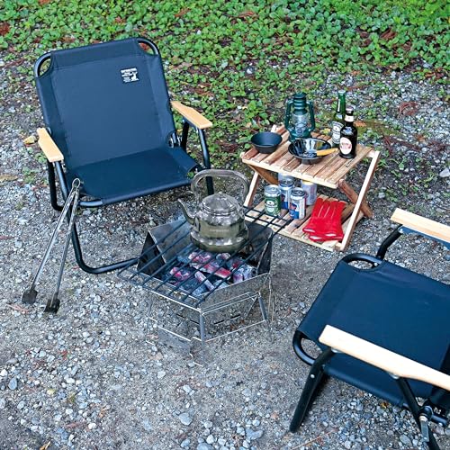Captain Stag UW-3583 Camping Barbecue Kettle, 1.5 L (1.5 L), Stainless Steel, Wide Mouth Camp Kettle