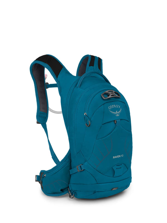 Osprey Raven 10L Women's Biking Backpack with Hydraulics Reservoir, Waterfront Blue