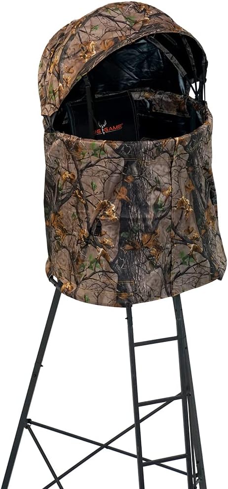 Big Game Cover-All Blind Whitetail Deer Elk Mule Above Hunting Outdoors Camo Pattern Kit for Apex Treestand