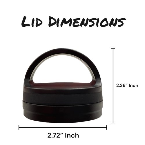 Wide Mouth Straw Lid Spout Lid Water Bottle Replacement lid compatible with Hydro Flask and most Sports water bottles Wide Mouth Lid Replacement with handle for Insulated Water Bottles