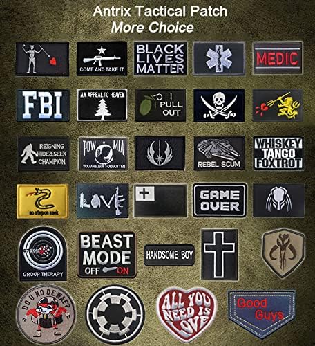 Antrix 6 PCS Tactical Joshua 1:9 Bible Verse 210 Have I NOT COMMANDED You Patch Hook and Loop Fastener Joshua 1:9 Be Strong and Courageous Emblem Badge Patch -4"*2.25"