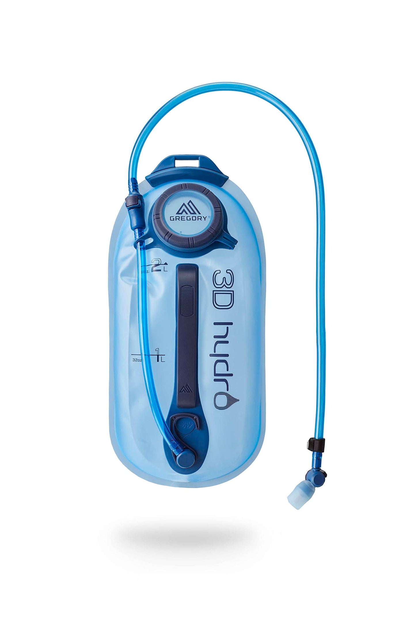 Gregory 3D Hydro 2L Day Hiking/Backpacking Hydration Water Reservoir/Bladder, Optic Blue