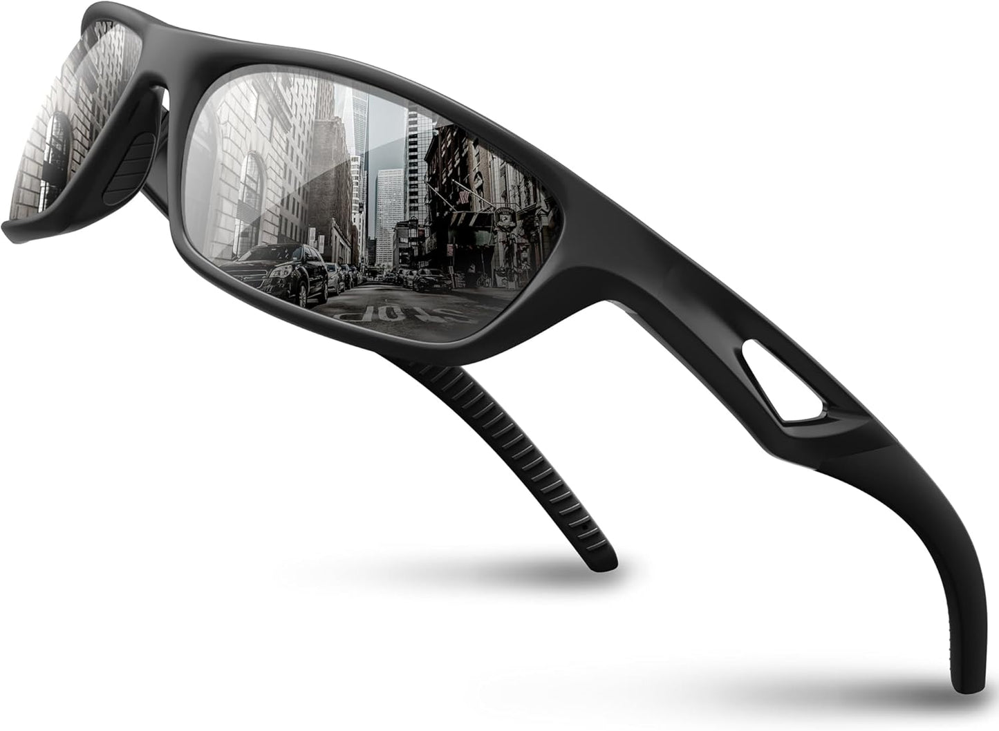 RIVBOS Polarized Sports Sunglasses Driving Sun Glasses Shades for Men Women Tr90 Frame for Cycling Fishing Running RB831