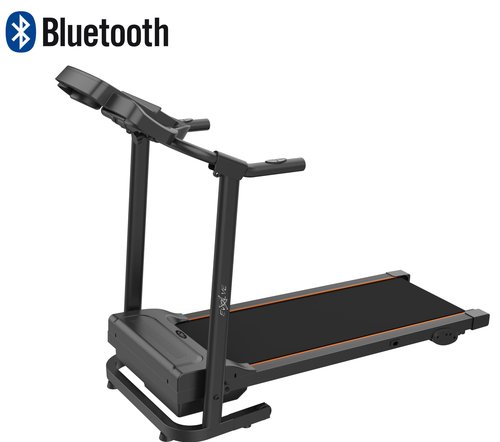 Motorized Electric Treadmill for Home, Bluetooth, Speaker, USB Port, AUX - Fitness App,3 Level Manual inclination & Foldable Running Machine with 12 Programs, 6.2 M/hr Speed