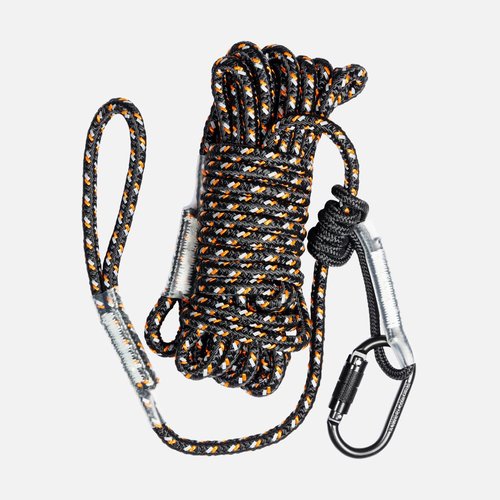 Malta Hunting Safety 30-Foot Reflective Lifeline Rope Set for Tree-Stand Hunting Safety Harness, 300 lbs. Rated