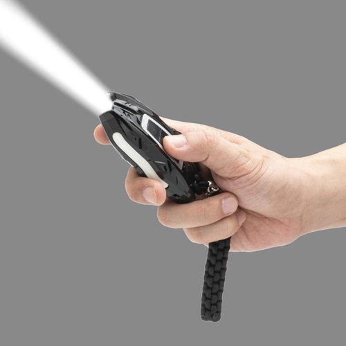 RECOLORFINE Mini Stun Gun with LED Flashlight (Black)