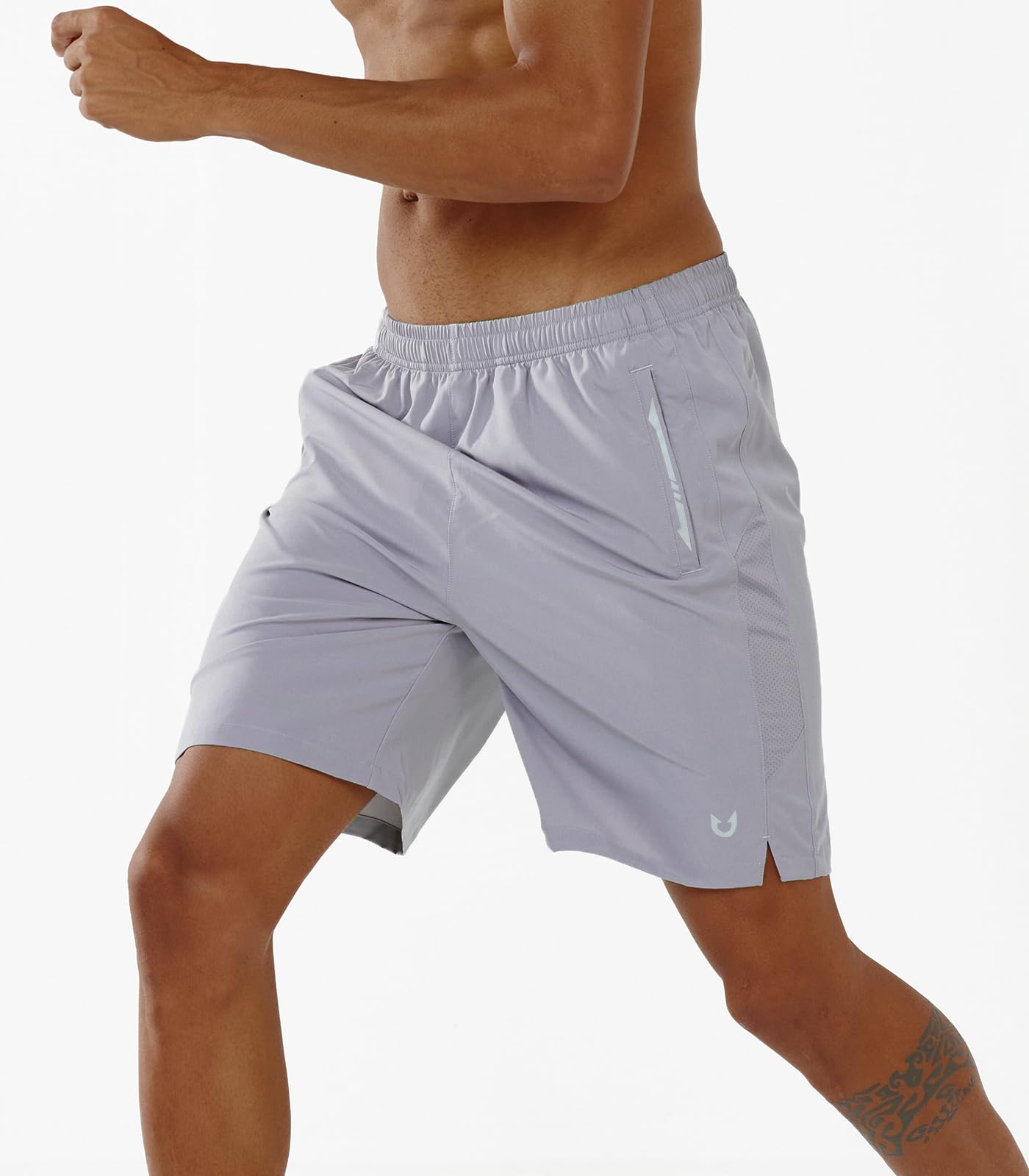 NORTHYARD Men's Running Athletic Shorts 5"/ 7"/ 9" Workout Gym Short Tennis Quick Dry Active Sport Hiking Basketball-7'' Stone-L
