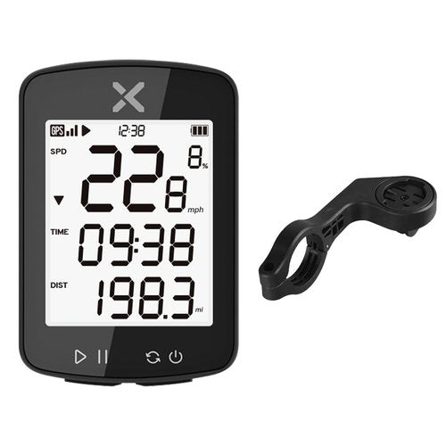 XOSS G Gen2 GPS Bike Computer Wireless, Bluetooth IPX7 Waterproof Cycling Computer, Rechargeable Bicycle Speedometer Odometer with 2.2 inch LCD Screen, 28 hrs Long Battery Life Fits All Bikes (XOSS AP