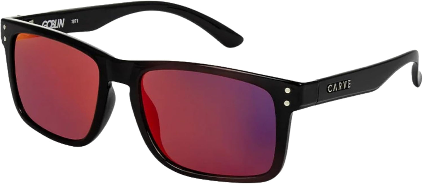 CARVE Goblin Sunglasses – Bold Rectangular Shades, 100% UV Protection, Lightweight & Comfortable, The Ultimate Everyday Vibe