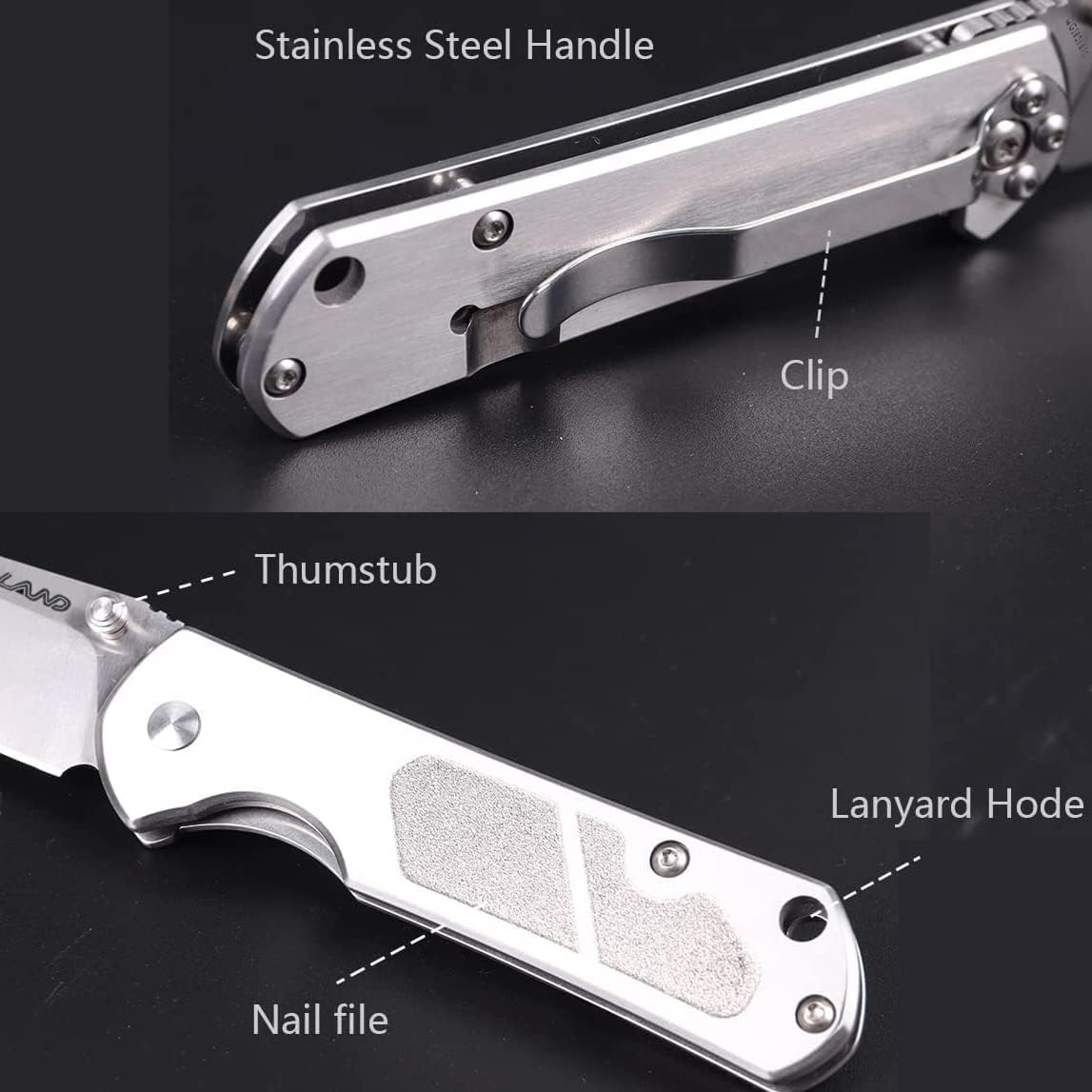 Sanrenmu New 7010 8CR14Mov Blade Steel Handle Outdoor Camping Survival Hunting Utility Knife Super Military EDC Pocket Tool 710