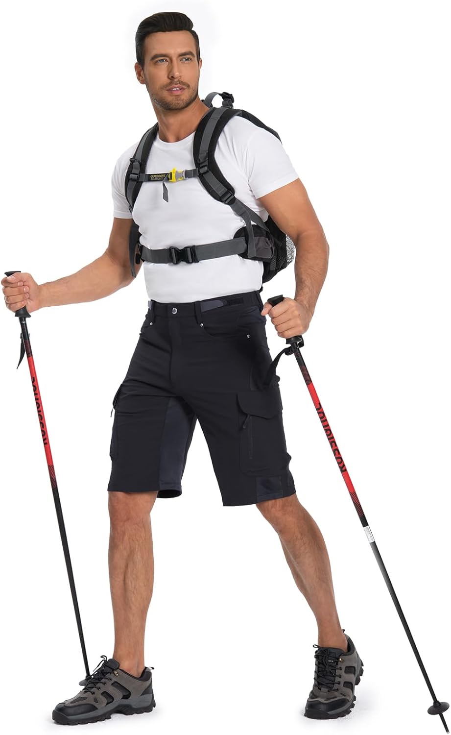 Ally Mens Mountain Bike Shorts 4D Padded Bike Shorts Baggy Cycling Biking Bicycle Biker Shorts Loose-fit with 6 Pockets