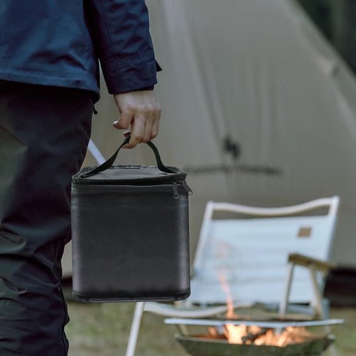 Mini Fuel Cylinder Storage Bag,for 4-Pack Refillable 1LB Empty Propane Cylinder Tank Cover,Gas Tank Protective bag,600D Oxford Fabric,Mini Tank Accessories,for Outdoor Camping,Cooking,Travel, Picnic