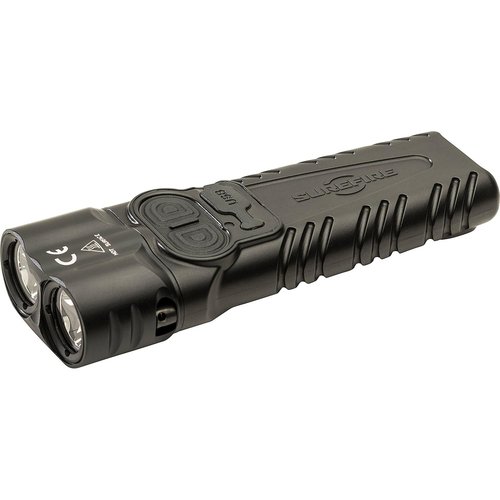 Lumintrail Sure Fire Stiletto PRO II (PLR-C) Multi-Output Rechargeable Pocket Flashlight 1500 Lumen LED Bundle with USB Wall Adapter - EDC Tactical Flashlight, Programmable Output, Pocket Clip