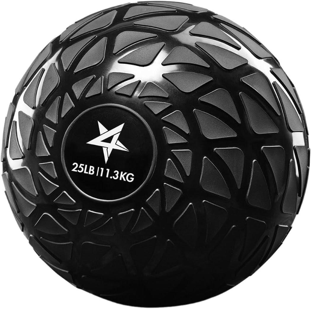 Yes4All Slam Balls, 10-40lb Weighted Ball Weight, Durable PVC Sand Filled Workout Dynamic Slam Ball for Core Strengthen