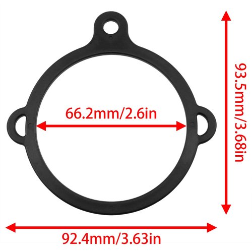 Lovelysp Water Bottle Ring 3 Hole Safety Ring Planet Water Bottle Ring for Water Bottle Sling Holder or Handle (Black) 6pcs