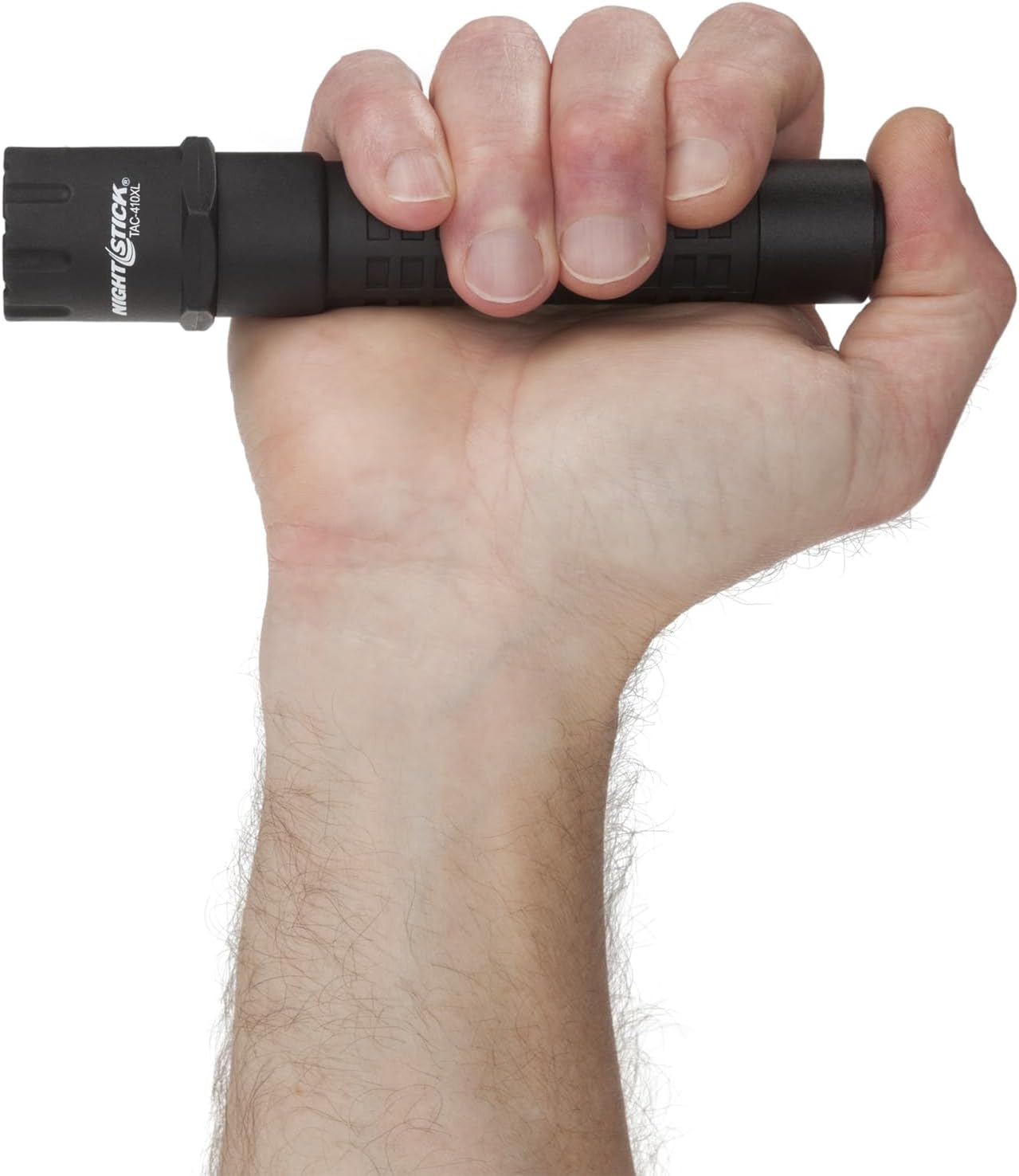 Nightstick TAC-410XL Rechargeable Tactical Flashlight - 6.25-Inch, 410 Lumens, Black