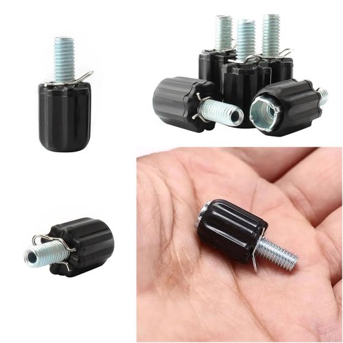 SquEqu 6 Pack Rear Derailleur Barrel Adjuster Replacement Shift Cable Downtube Index M5 Adjusting End Screw for Bike Rear Derailleur Down Tube Housing Stop Gear Shifter