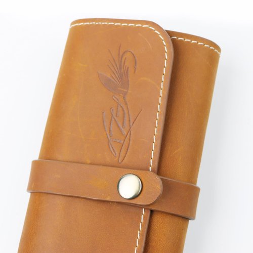 Fly Boxes for Fly Fishing Leather Wallet Tackle Box Flies Streamer Dry Fly Box Display Case Gifts for Men, Women (Fly Wallet)