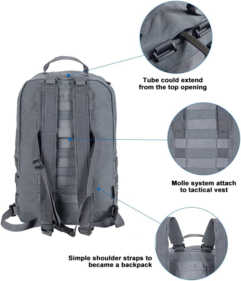 EXCELLENT ELITE SPANKER Outdoor Hydration Backpack Bundle Packs Water Bladder Carrier for 3L Water Bladder