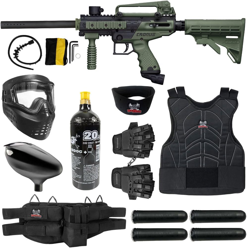 Tippmann Cronus Tactical Paintball Gun Marker Starter Package - Maddog Edition