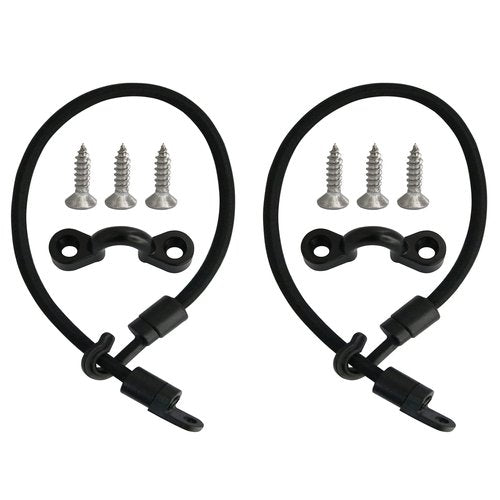 yyangz Deck Mount Connector 2PCS Elastic Rope Bungee Rod Strap Holders with Screws for Fishing Boat Kayak Strap Rod Hold Down Strap, Boat Fishing Rod Tamer Straps Holder