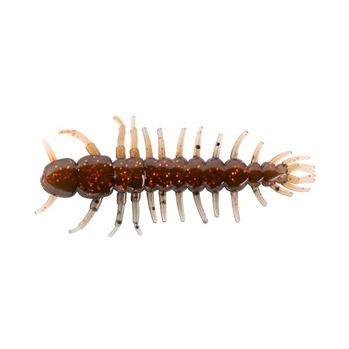 Yum Lures Hellgrammite - 3" Copper Creek - 8 Pack - Ned Style Plastic Lure - Bass, Smallmouth Bass, Trout, Panfish