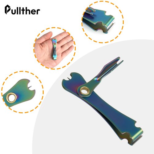 pullther fishing Fly Fishing Nippers,Fishing Line Cutter,Fly Fishing Nippers with Retractor,Fishing Knot Tying Tool,Cleaning Eyelets