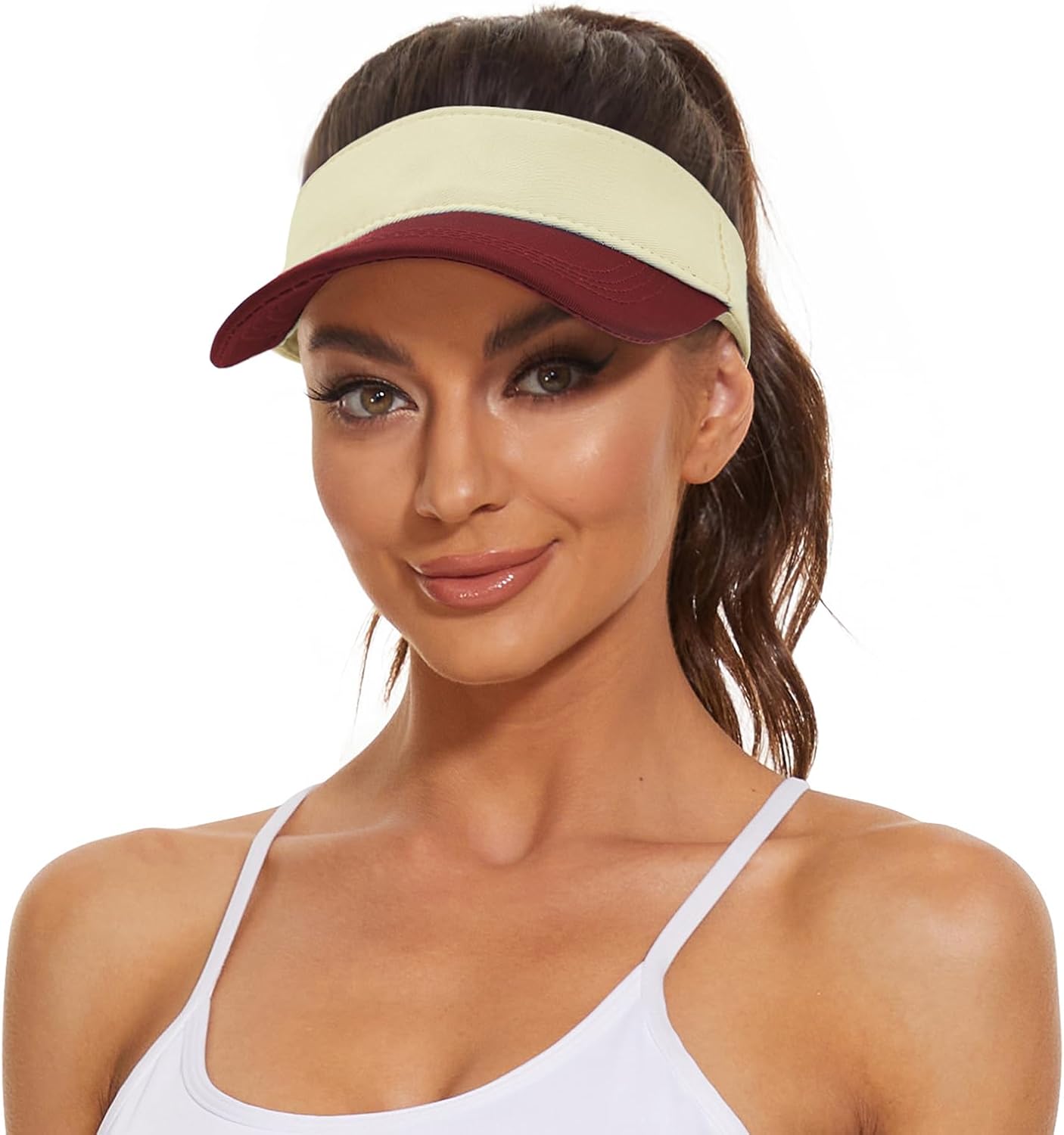 Women's Sun Protection Visor Hat | Cotton Sports Cap for Outdoor Activities