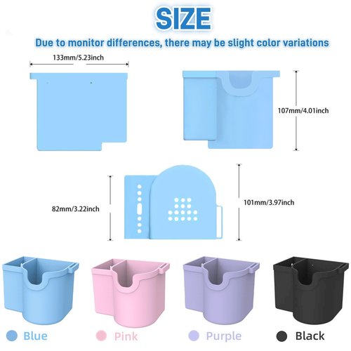 Sufeasdf Bogg Bag Accessories, Bogg Bag Cup Holder, with Silicone Cup Holder, Phone Holder and Sunglasses Holder, Waterproof and Sandproof for Small Bogg Bag & XL Bogg Bag (Blue), 5.23x3.97x4.01inch