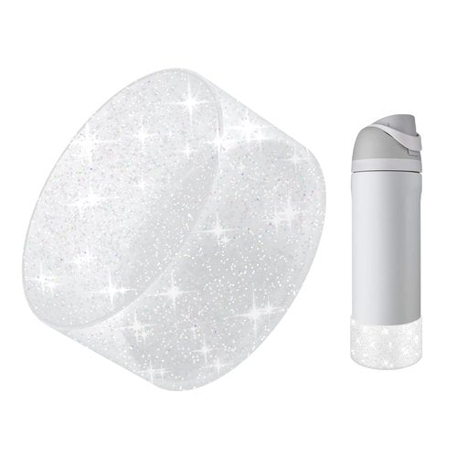 BKBY Protective Glitter Silicone Boot Compatible with Owala 24oz 32oz 40oz, Bling Cup Sleeve Bottom Bumper Cover Compatible with Owala FreeSip, Twist, or Flip Stainless Steel Water Bottles