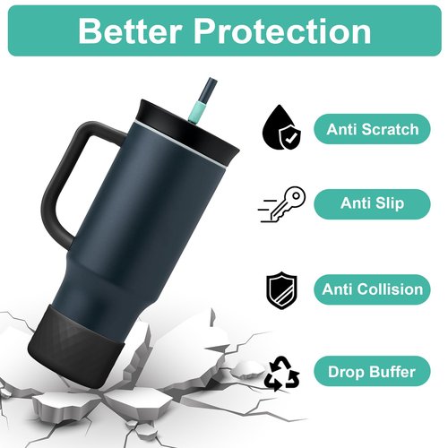 YOUCOX Silicone Boot for Owala 40 oz 24 oz Insulated Travel Tumbler, Anti-Slip Protective Sleeve for Owala Accessories, BPA Free, Dishwasher Safe