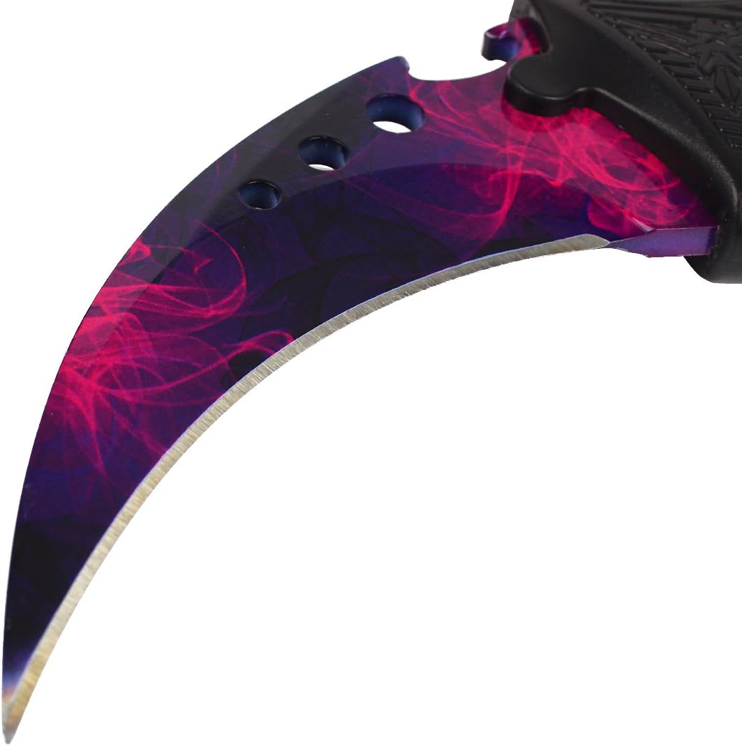 Andux Karambit with Holes Camping Hunting Tool with Cord ZD-02 (Grass Green)