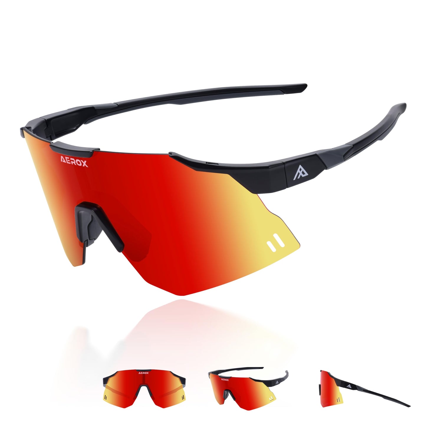 AEROX Running Sunglasses and Sports Glasses for Men and Women - Shades for Cycling and Baseball