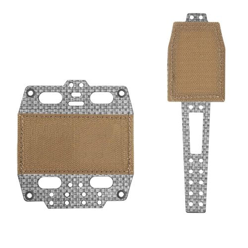 Tactical Helmet Battery Pouch Counterweight Pouch Nylon Battery Storage Holder Pack with Hook and Loop PVS31 Batteries Storage Case for Most Airsoft Helmet Accessories (CB)