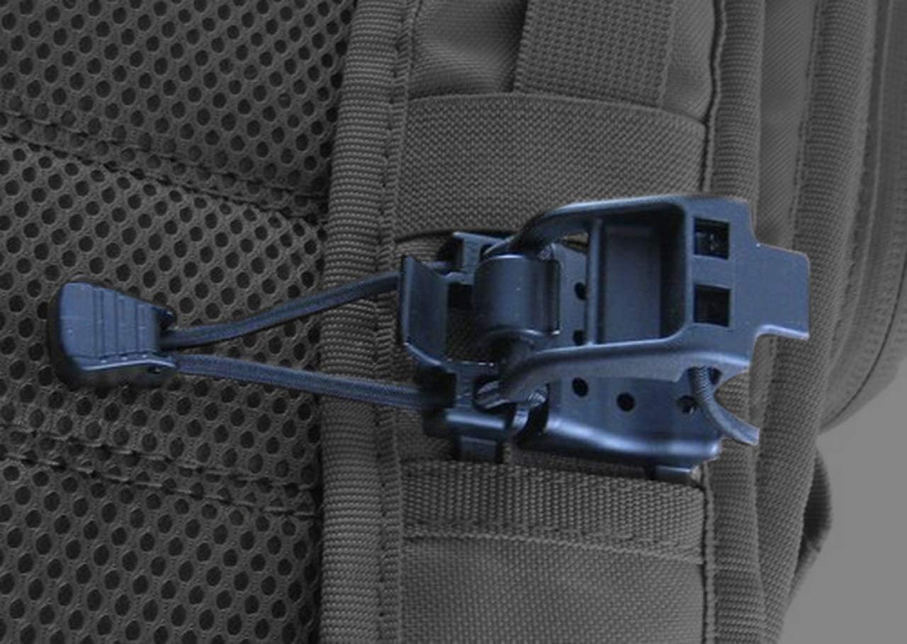 Tactical Gear Clip - Multipurpose Fastener For Clipping Gear To Backpack (Compatible With Molle Bags)