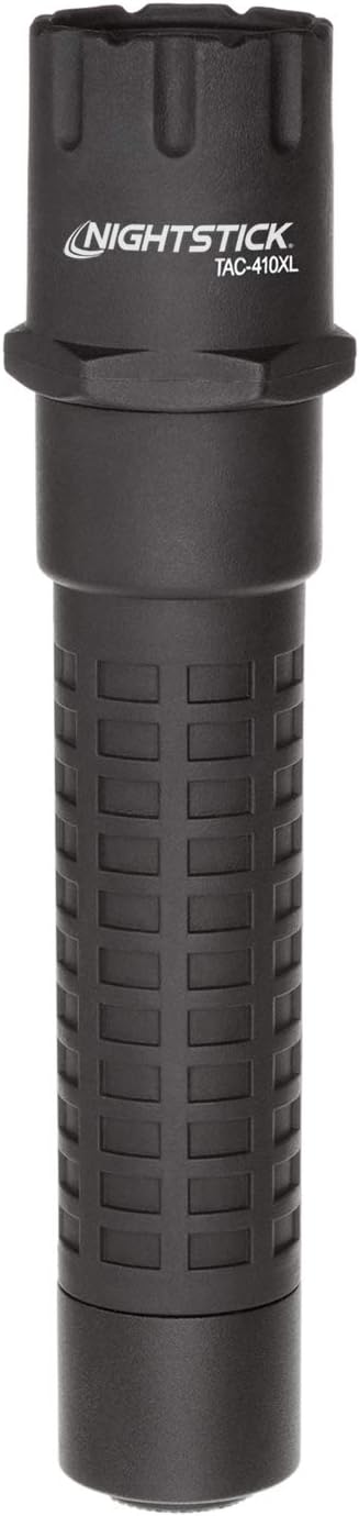 Nightstick TAC-410XL Rechargeable Tactical Flashlight - 6.25-Inch, 410 Lumens, Black