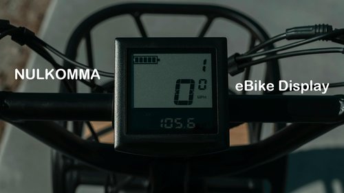 NULKOMMA Ebike LCD Display for 36V 48V Electric Bicycle Multi-Information LCD Screen Display Control Panel Waterproof 5 Pins Male Plug Display Meter Suitable for Center E-Bike Handlebar