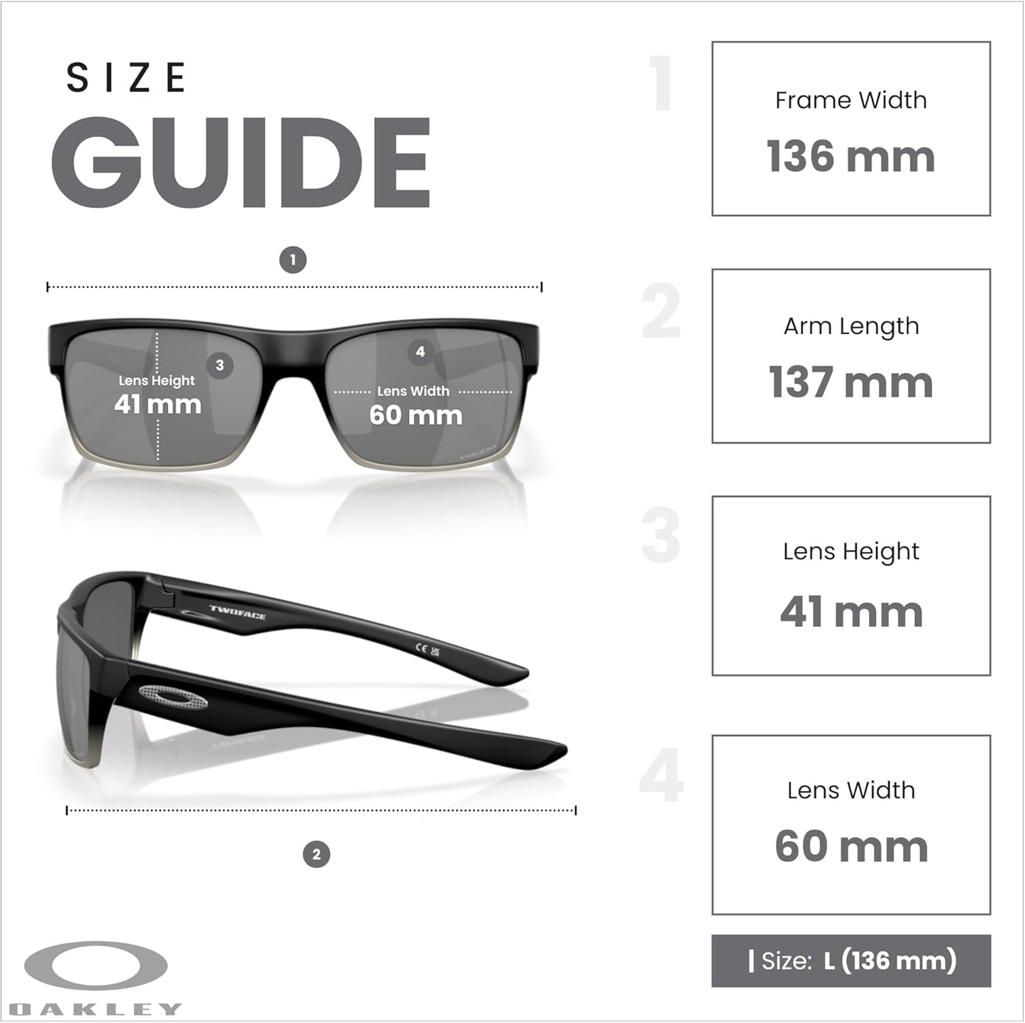 OAKLEY Twoface OO9189 Square Sunglasses For Men+ Bundle Accessory Leash Kit, Microfiber Pouch